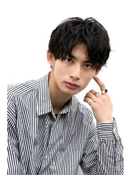 アーリー(Ali'i) ソフトツイストパーマハーフアップバングマッシュウルフ