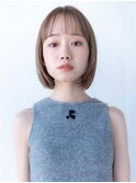 大人かわいい前髪セシルカットココアブラウンフリンジウェーブ