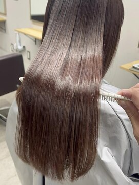 リグ 横浜(Lig.) 髪質改善/縮毛矯正/ピンクベージュ/トリートメント/ストレート