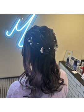 サロンドミルク 溝の口店(salon de MiLK) ハーフアップヘアアレンジ