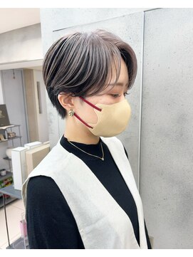 ヴェイン 渋谷(vain) パープルブラック　ショート　マッシュ