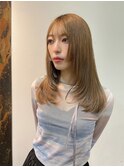 姫カット×顔周りレイヤー