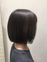 アクセ ミニボブ×グレー