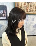 暗髪カラー×透明感カラー♪