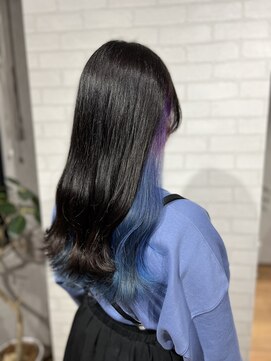 ビスイル 秋葉原店(Vis ill) ダブルカラーケアブリーチベージュピンクボブミニウルフリタッチ