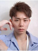 ツーブロック刈り上げ【爽やかアップバングショート】