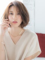 スペース 海浜幕張(spes) 海浜幕張/髪質改善/くすみベージュ☆ふんわりカールボブパーマf