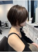 大人ショートボブ丸みショートカットマッシュショート/北千住