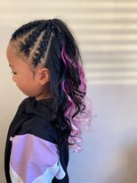 ガルボヘアー 桟橋店(garbo hair)&nbsp;ハーフコーンロウ エクステあり 特殊セット イベントヘア