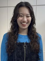 ロンドアンメゾン 原宿(Lond un Maison.)&nbsp;デジタルパーマレイヤーカット顔周り前髪ミディアムロング/原宿