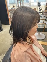 ヘアメイク デザート(HAIR MAKE DESART) 高盛　優芽香【ミディアムレイヤー×オリーブ、スモーキー】