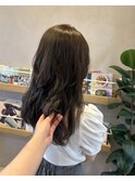 姫カットレイヤー/クラゲヘアー/オリーブアッシュ/レイヤー