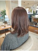 ラベージュ×ミディアムレイヤー