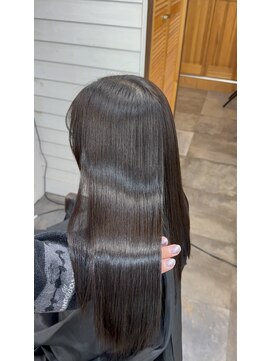 縮毛矯正＋髪質改善トリートメント