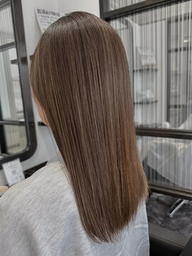 サロンドフィール 永山店(Salon de feel) ハイライトカラー/白髪ぼかし/ミルクティーベージュ/30代/40代