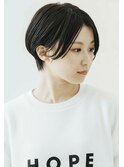 大人ショートボブ丸みショートカットマッシュショート前髪なし3