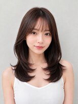 プラチナ(PLATINA) 大人可愛いワンカールレイヤーカット顔まわりレイヤー前髪カット