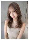ハイライトバレイヤージュダブルカラーケアブリーチ20代30代