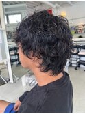 メンズショート×ルーズパーマ