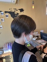 ナンバーフォーナチュラル 戸祭(NO4 natural)&nbsp;透明感グレージュ×コンパクトショート
