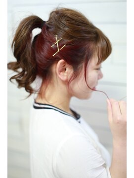 新宿 セイヴィアン ヘアーギャラリー(Savian Hair garelly) 【 新宿savian】大人かわいいポニーテール【西武新宿　Savian】