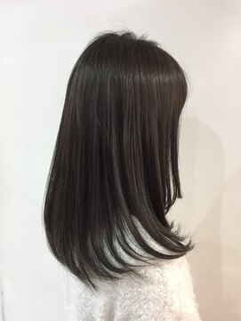 インデックスヘアー 錦糸町店(in'dex hair) おしゃれ黒染めは濃い目のグレージュ[錦糸町/髪質改善］