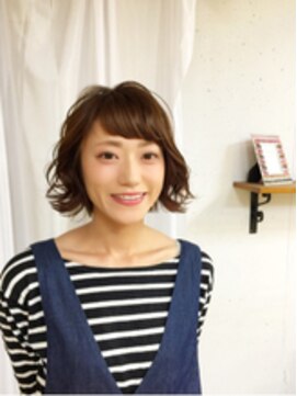 エノモト(ENOMOTO) 20代30代40代大人可愛い×ボブパーマチョコレートブラウン