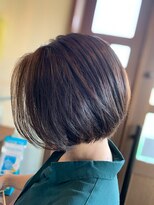 ヘアーシー(HAIR C,) ［HAIR C shoichi］丸みミニーボブ ブラウンベージュ/ショート