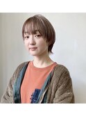 ペールベージュ×ショートウルフ×【ISAO】