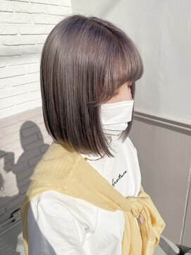 リズ 都島店(Lis) ボブ☆パープルベージュ