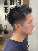 メンズベリーショート スパイキーショート  短髪 刈り上げ