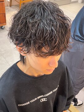 キャンバス バイ ネオリーブ 横浜西口(Canvas by neo.) 波巻きパーマ 波巻きウルフ 波巻きスパイラル 横浜 ツーブロック