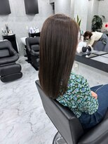 エンディアリング 東銀座(Endearing)&nbsp;黒髪/グレーベージュ/レイヤーロング/前髪パーマ/銀座/東銀座