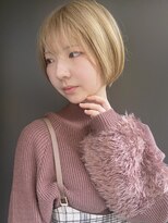ラウンジ モリオ イケブクロ(Lounge MORIO Ikebukuro) 【morio池袋】大人可愛いハイトーンショートボブ♪
