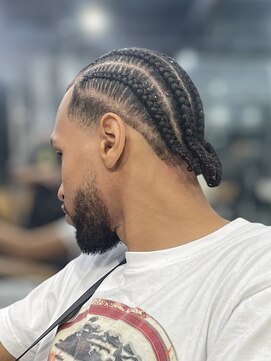 髪遊戯倶楽部 地毛コーンロウ