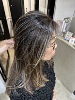 エトラ 渋谷店(etora)&nbsp;after→Before※右スワイプ小顔◎ネビージュ ハイライトカラー