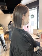 ジールヤマグチ 朝霧駅前店 【切りっぱなし/ミディアム/ボブ/水素カラー/髪質改善】