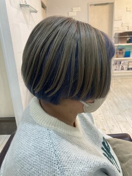 フェイバリットビューティシャルム(Favorite Beauty Charme) ショートボブ×デザインカラー×ケアブリーチ×上大岡駅近く