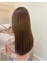 サロンドウィズ 本店 本八幡(Salon de With)&nbsp;ベージュカラー×ストレートロング