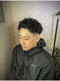 フェザーパーマ/スパイキーショート[榴岡/メンズ/理容室]