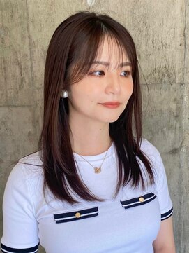 ハーフアンドハーフ(HALF and HALF) ローレイヤー/チョコレートグレージュ/2wayバング