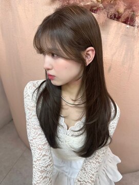 ユニ 表参道(uni) #81/くびれヘア/アプリコットオレンジ/夏のヘアアレンジ/表参道