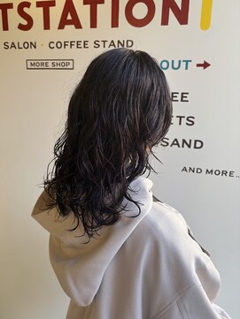ヒントステーション(HINTSTATION) 〈浅草 半個室〉ミディアムレイヤーパーマ