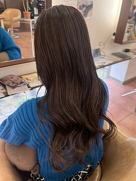 オブジェ ナチュレ(OBJE’T nature) ブリーチなしダブルカラー/ダークブラウン/レイヤーカット