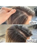 【before after】白髪ぼかし