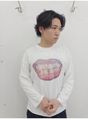 メンズショート/ニュアンスパーマ