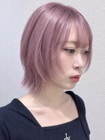 モリオ フロム ロンドン サッポロファクトリー店(morio FROM LONDON) morio札幌【レイヤーボブ×ピンクベージュ】