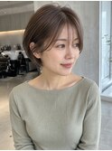丸みショート/ショコラブラウン/船橋
