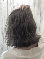 ヘア ドレス リッケ(hair dress lykke)&nbsp;【lykke】外ハネボブ×Ash Grey