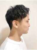 ツーブロック骨格補正パーマ